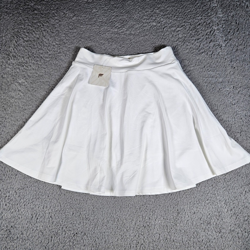 Fabletics White High Waist Flounce Skirt Size Small New NWT